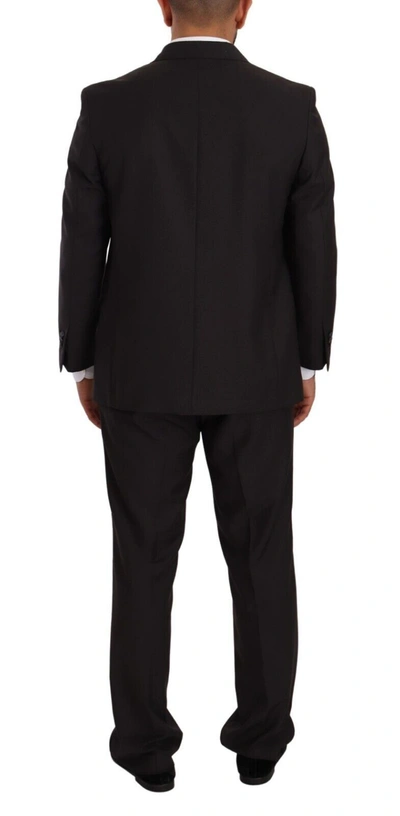Domenico Tagliente Doico Tagliente Gray Polyester Single Breasted Formal Suit In Gray