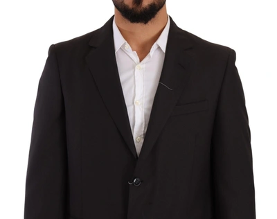 Domenico Tagliente Doico Tagliente Gray Polyester Single Breasted Formal Suit In Gray