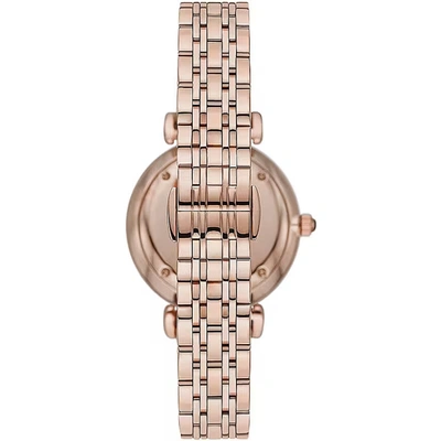 Shop Emporio Armani Elegant Rose Gold-tone Ladies Women's Watch In Bronze