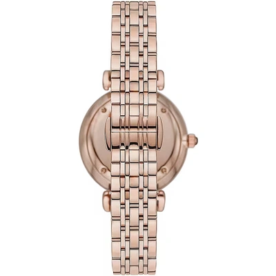 Emporio Armani Bronze Steel Quartz Watch In Bronze