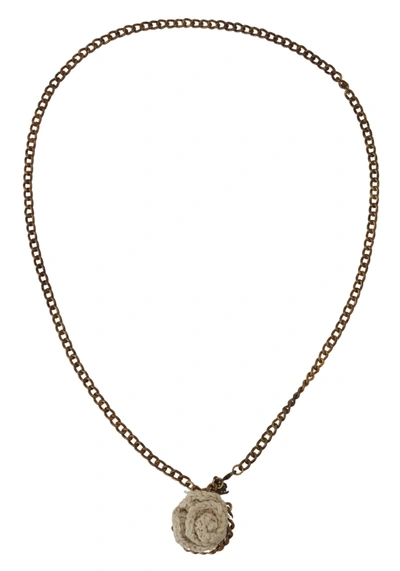Shop Ermanno Scervino Gold Tone Luxury Women's Necklace