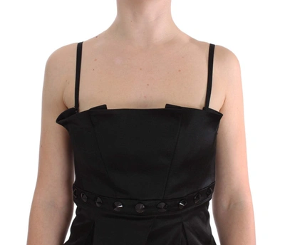 Exte Tank Party Evening Top Blouse In Black