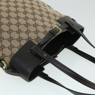 Shop Gucci Cabas Beige Canvas Tote Bag ()