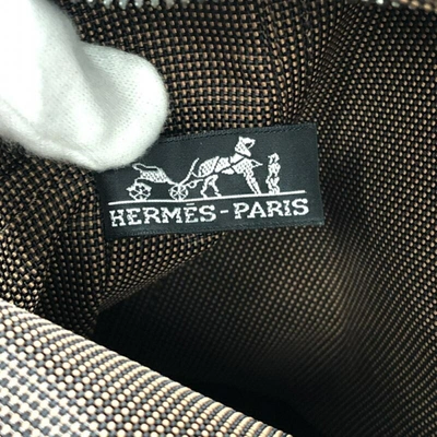 Shop Hermes Hermès Herline Brown Canvas Tote Bag ()