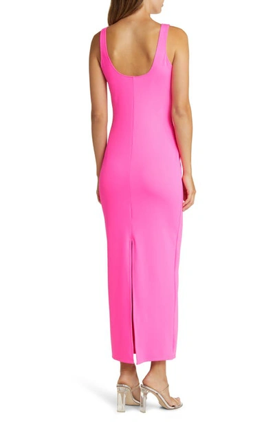 Good American Women's Scuba Modern Tank Scuba Midi-dress In Knockoutpink001