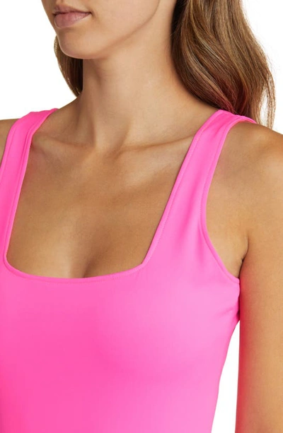 Good American Women's Scuba Modern Tank Scuba Midi-dress In Knockoutpink001