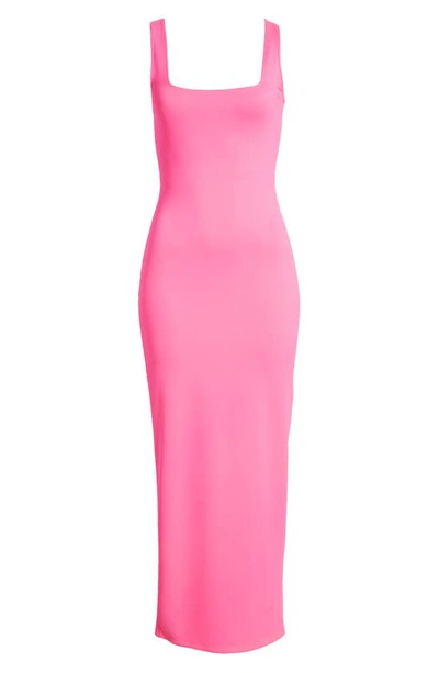 Good American Women's Scuba Modern Tank Scuba Midi-dress In Knockoutpink001