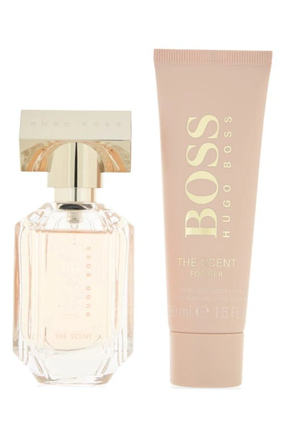 Shop Hugo Boss The Scent Eau De Parfum Gift Set In Light Pink