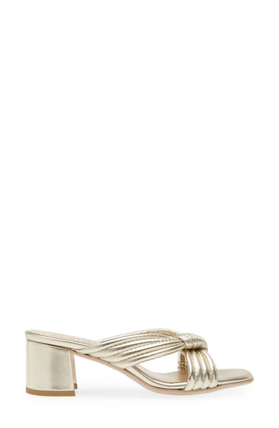 Cordani Imani Metallic Slide Sandal In Platino