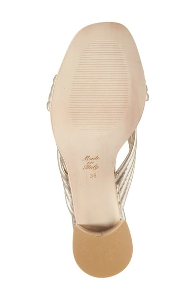 Cordani Imani Metallic Slide Sandal In Platino