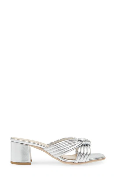 Cordani Imani Metallic Slide Sandal In Argento