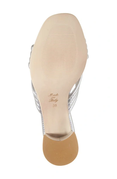 Cordani Imani Metallic Slide Sandal In Argento