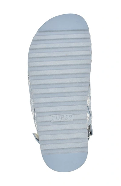 Shop Guess Gallai Slide Sandal In Dark Blue 400