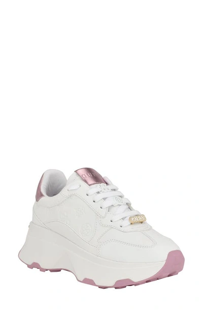 Shop Guess Calebb Sneaker In White 147