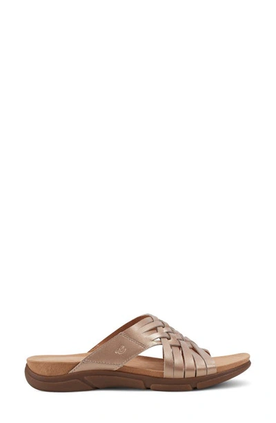Easy Spirit Meadow Slide Sandal In Bronze