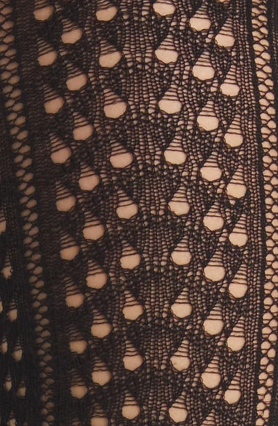 Shop Oroblu Open Knit Tights In Black