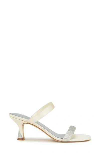 Nine West Shimme Slide Sandal In Ivory