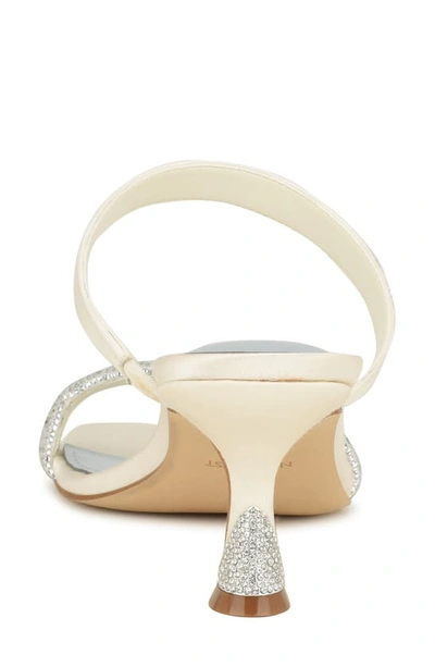 Nine West Shimme Slide Sandal In Ivory