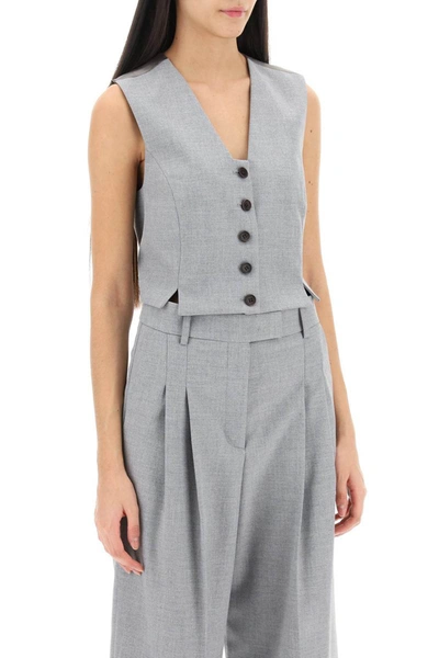 Shop By Malene Birger Bettas Tailoring Vest In Grey