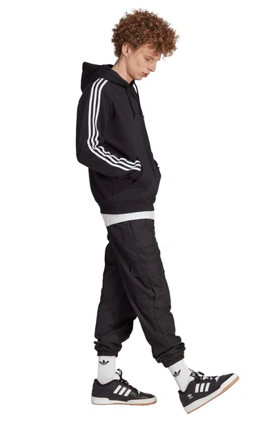 Shop Adidas Originals Adicolor Classics Lifestyle 3-stripes Pullover Hoodie In Black