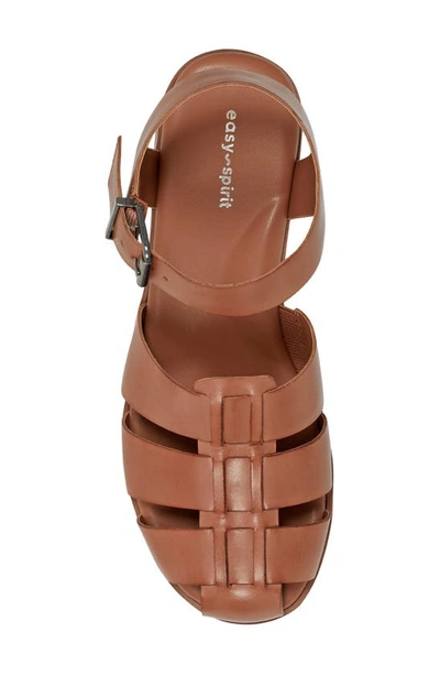 Easy Spirit Gretty Fisherman Sandal In Medium Brown