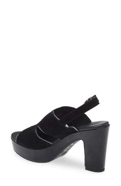 Shop Cordani Toni Slingback Sandal In Crosta Nero