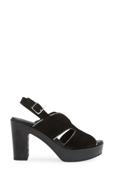 Cordani Toni Slingback Sandal In Crosta Nero