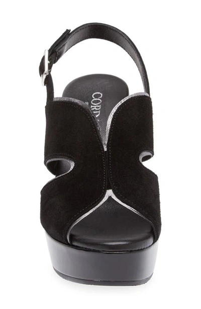 Cordani Toni Slingback Sandal In Crosta Nero