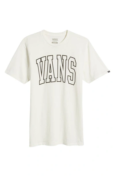 Shop Vans Logo Cotton Graphic T-shirt In Marshmallow