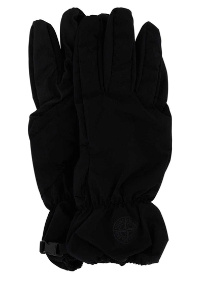 Shop Stone Island Gloves In Black
