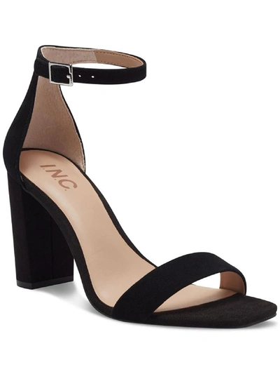 Inc Lexinil Womens Solid Leather Ankle Strap In Black