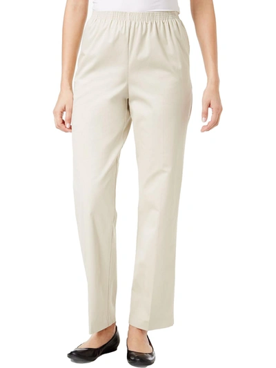 Shop Alfred Dunner Womens Office Wear Professional Dress Pants In White