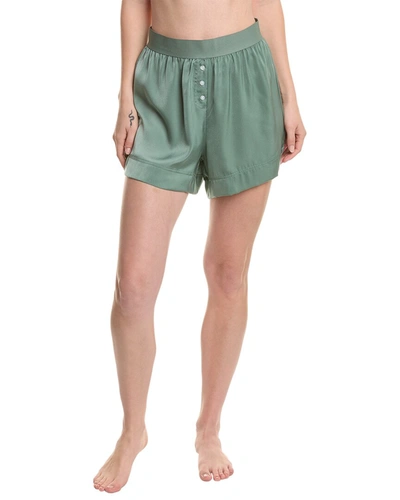 Shop Weworewhat Silky Boxer Short In Green