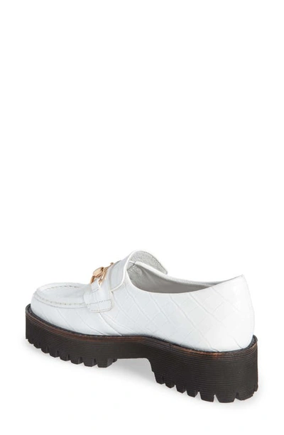 Shop Intentionally Blank Hk2 Loafer In White Leather