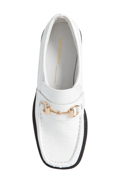 Shop Intentionally Blank Hk2 Loafer In White Leather