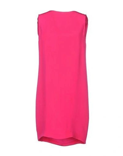 Shop Saint Laurent Short Dress In Fuchsia