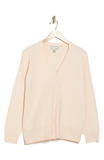 Shop By Design Cher V-neck Button Front Cardigan In Soft Pink