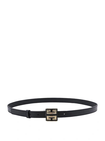 Shop Givenchy 4g Leather Belt