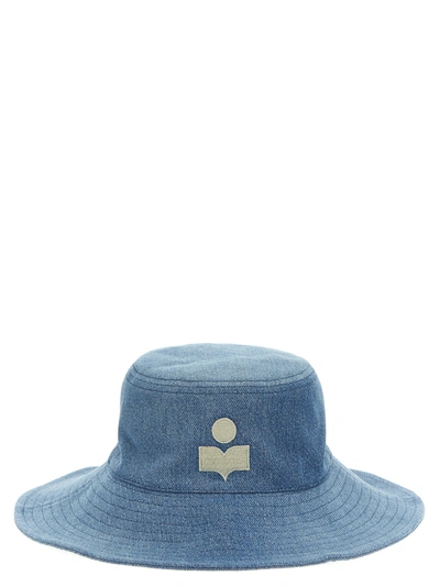 Shop Isabel Marant Deliya Hats Light Blue