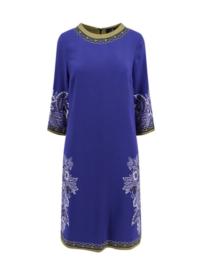 Shop Etro Viscose Dress With Floral Print