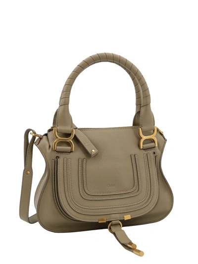 Shop Chloé Marcie Small Leather Handbag With Removable Shoulder Strap