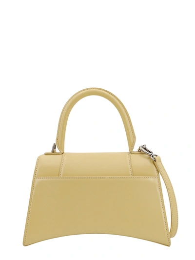 Shop Balenciaga Leather Handbag With Frontal Monogram