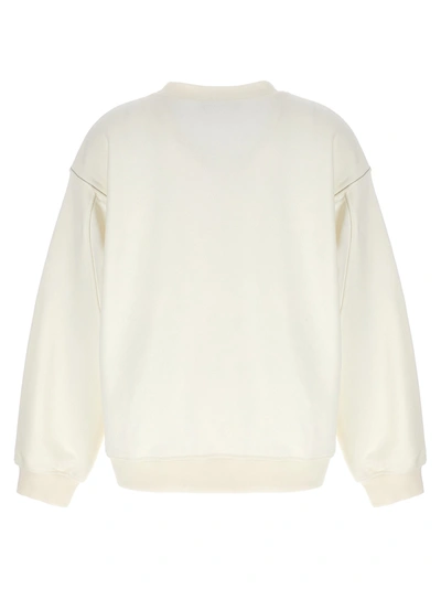 Shop Fabiana Filippi Light Point Detail Sweatshirt White