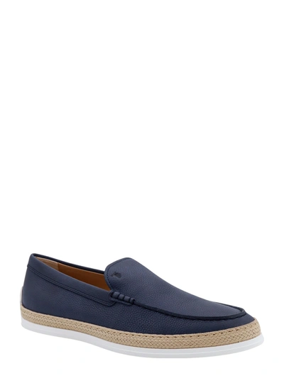 Shop Tod's Leather Loafer With Egraved Monogram