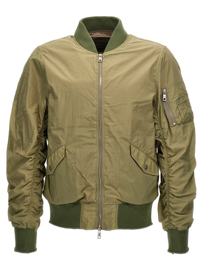 Shop Giorgio Brato Nylon Bomber Jacket Casual Jackets, Parka Green