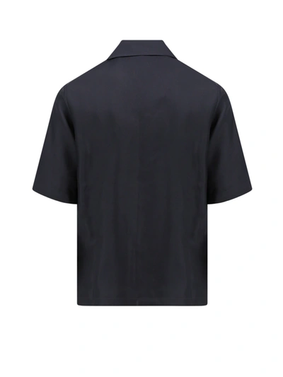 Shop Amiri Silk Shirt With Striped Motif