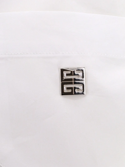 Shop Givenchy Cotton Shirt With 4g Logo