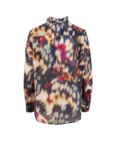 Shop Isabel Marant Étoile Organic Cotton Shirt With Multicolor Print