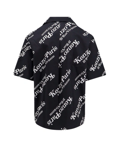 Shop Kenzo Cotton Shirt With Iconic Print