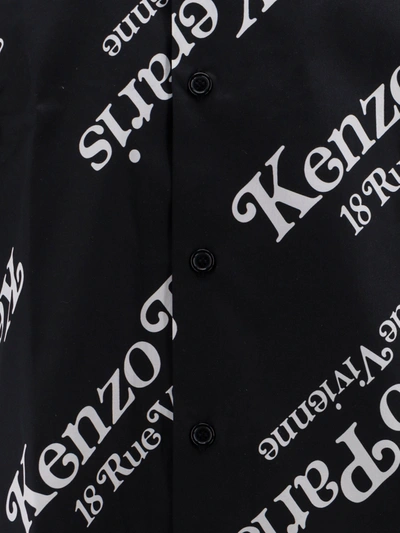 Shop Kenzo Cotton Shirt With Iconic Print